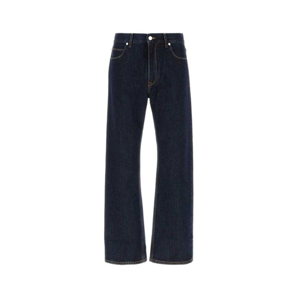 Fendi Men Dark Blue Denim Jeans